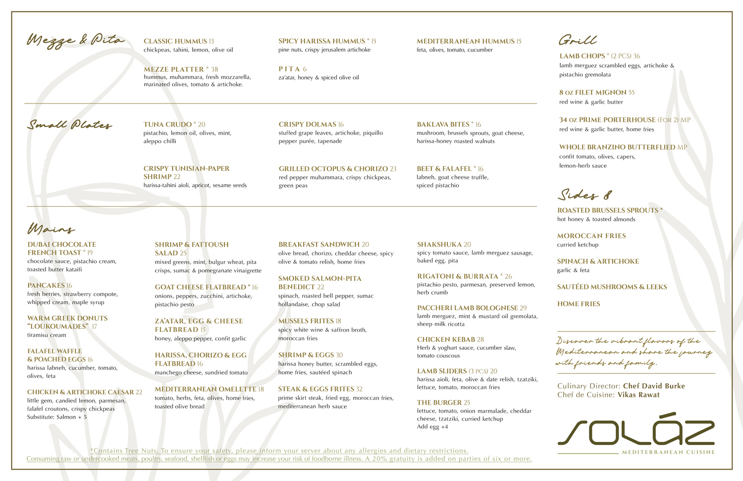 Solazo Menu Reservations | Solaz Restaurant + Full Swing Golf Suites